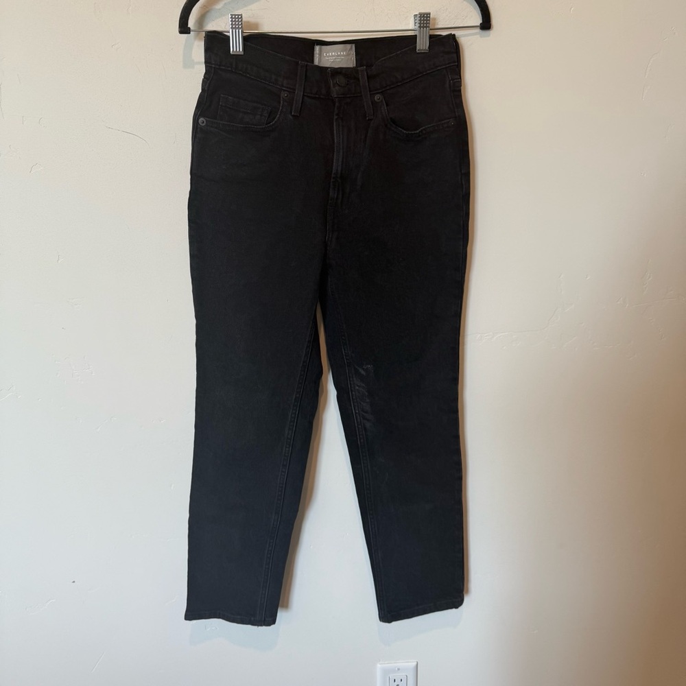 Everlane The Originak Cheeky Black Jeans Womens Size 25 Crop Organic Cotton